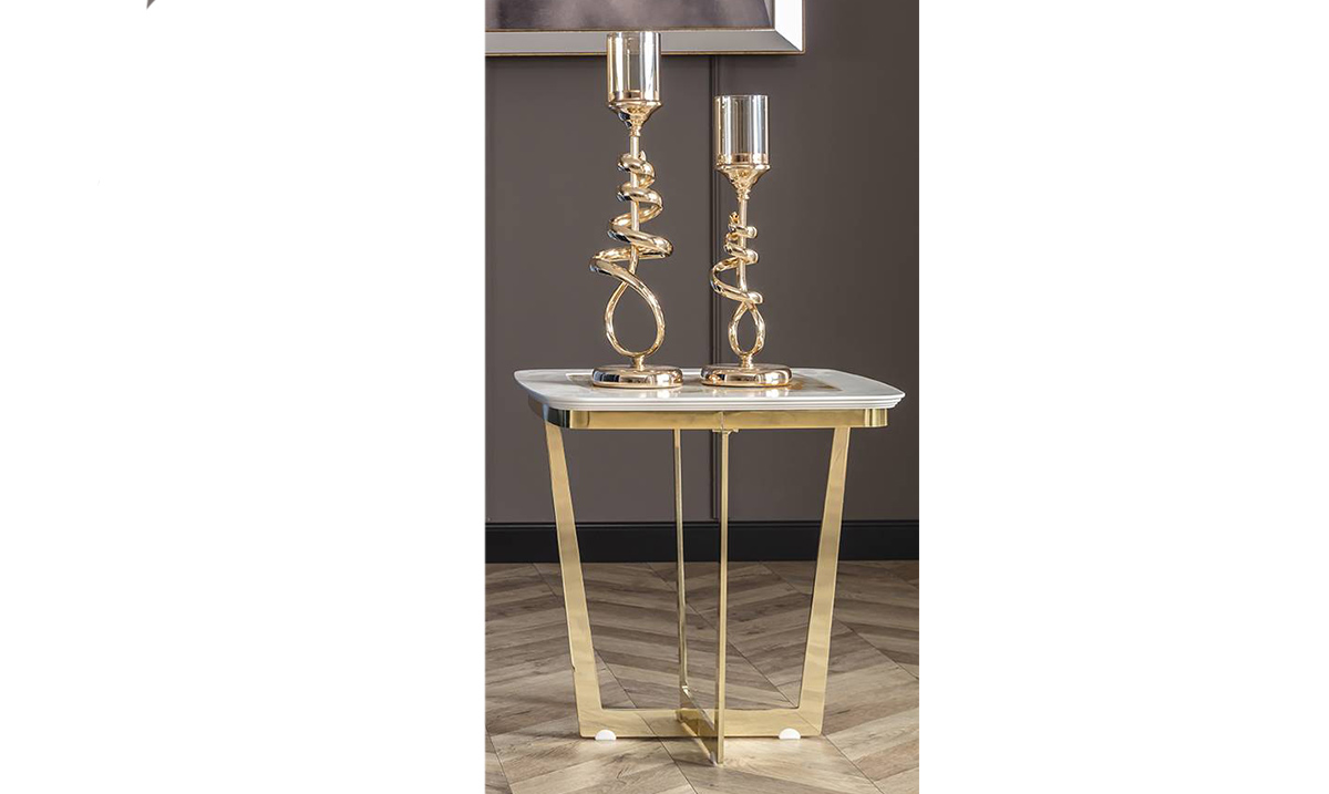 Gloria Metal Ayaklı Yan Sehpa Yan Sehpa