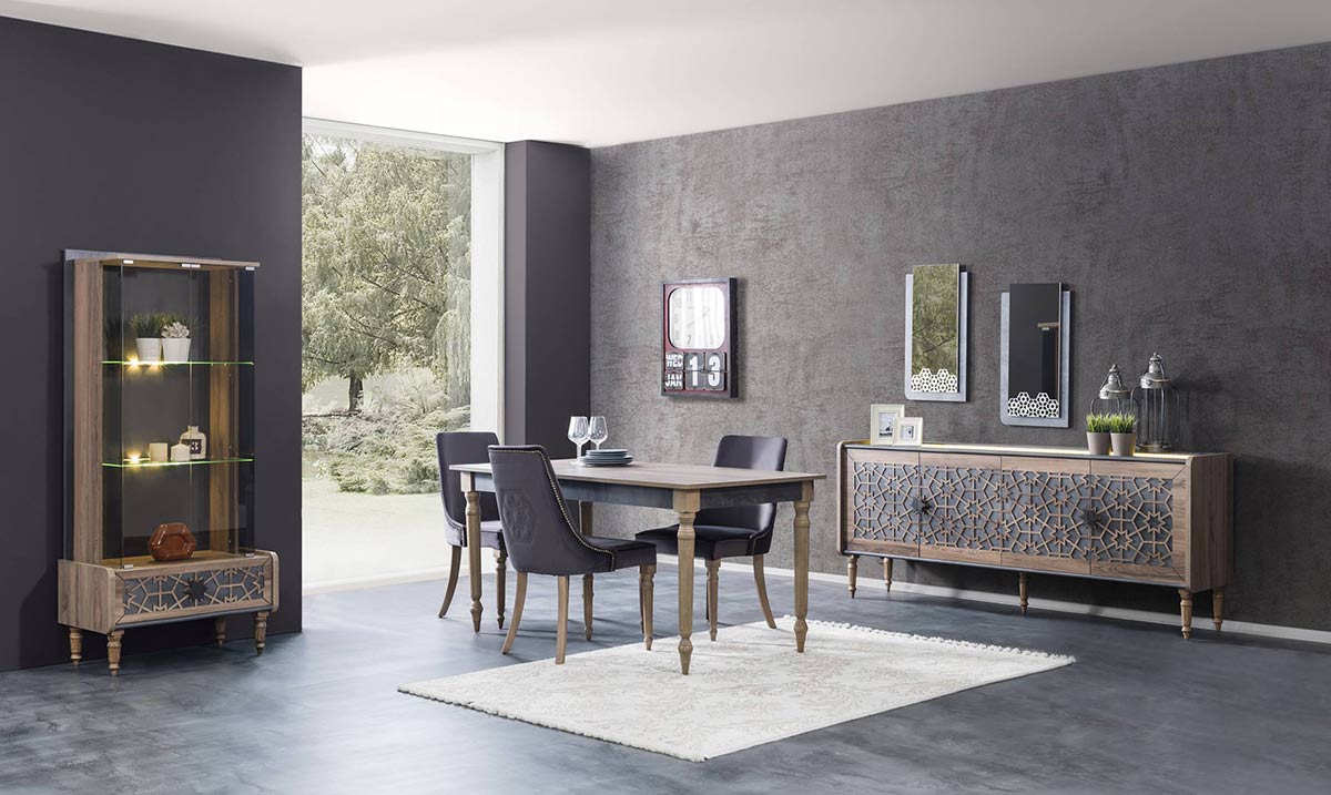 Hünkar Ahşap Ayaklı Yemek Odası Takımı Yemek Odası