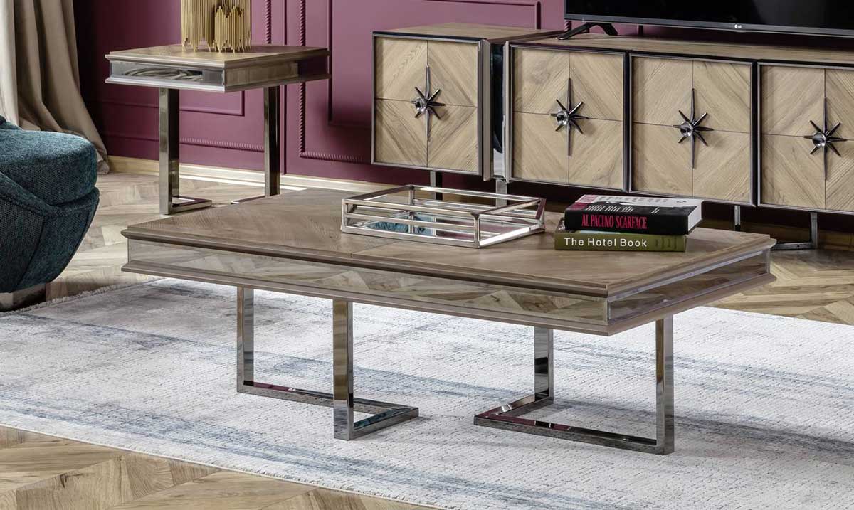 Voga Metal Ayaklı Orta Sehpa Orta Sehpa