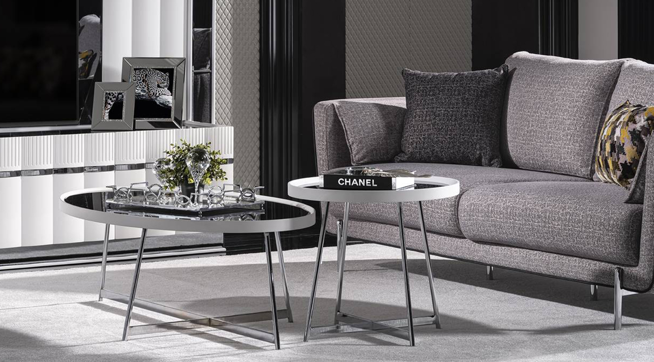 Aqua Metal Ayaklı Orta Sehpa Orta Sehpa