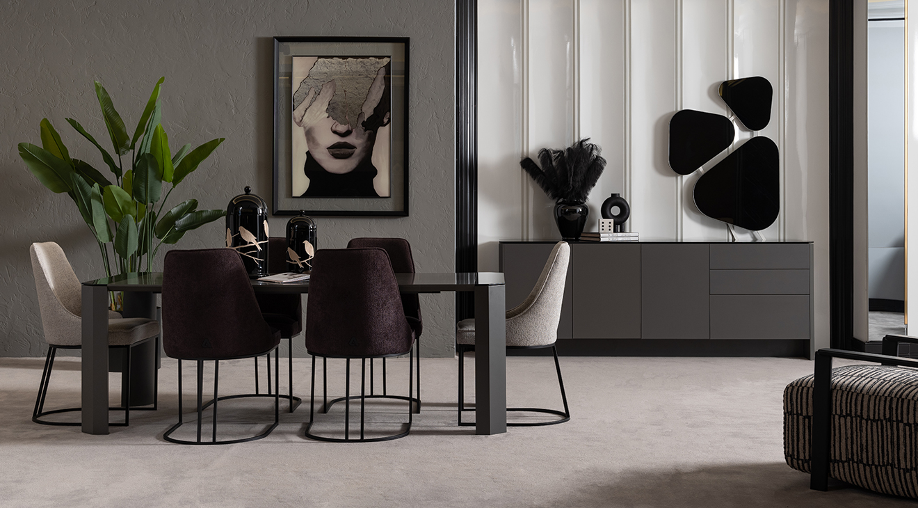 Prag Modern Yemek Odası Takımı Yemek Odası