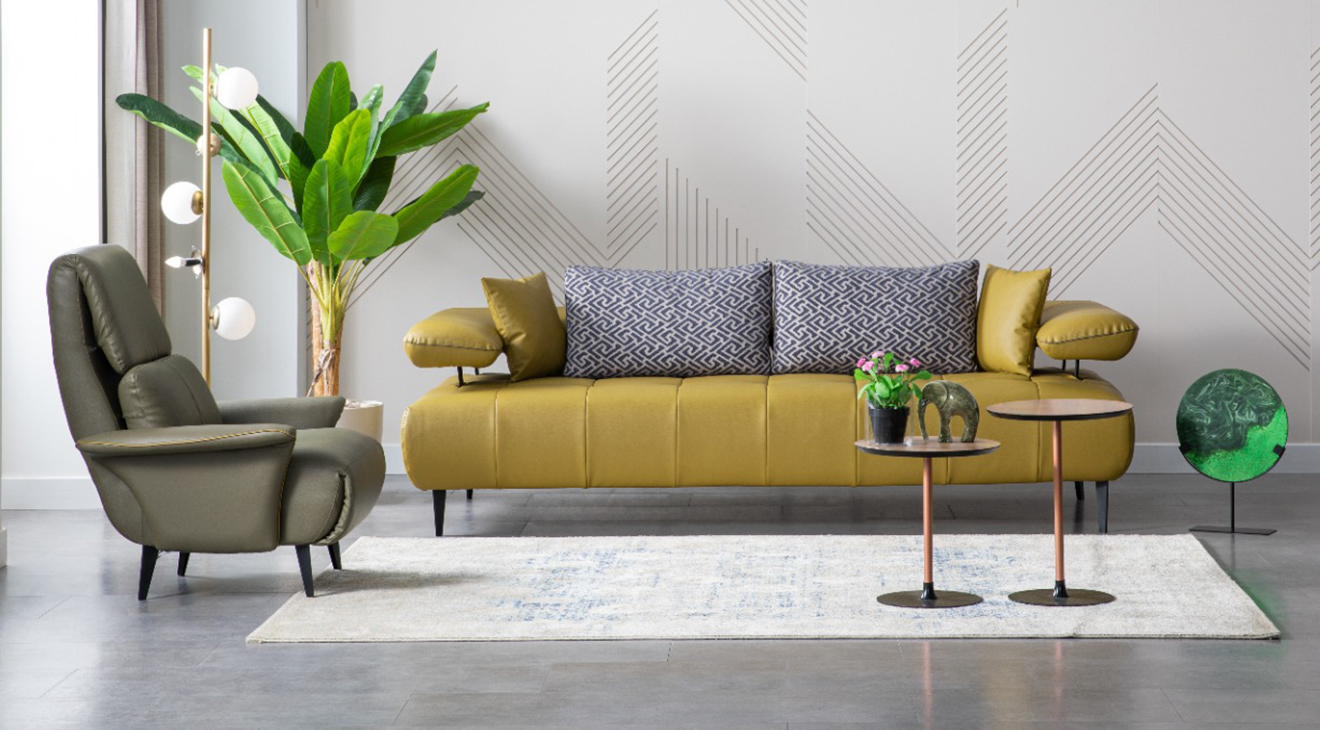 Tesla Metal Ayaklı Modern Koltuk Takımı Modern Koltuk Takımı