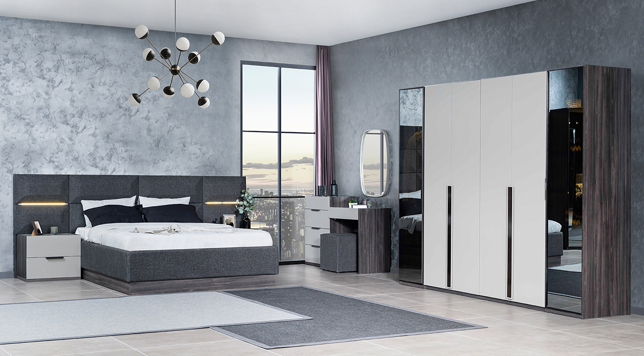 Adessa Akordiyon Kapaklı Yatak Odası Takımı Yatak Odası