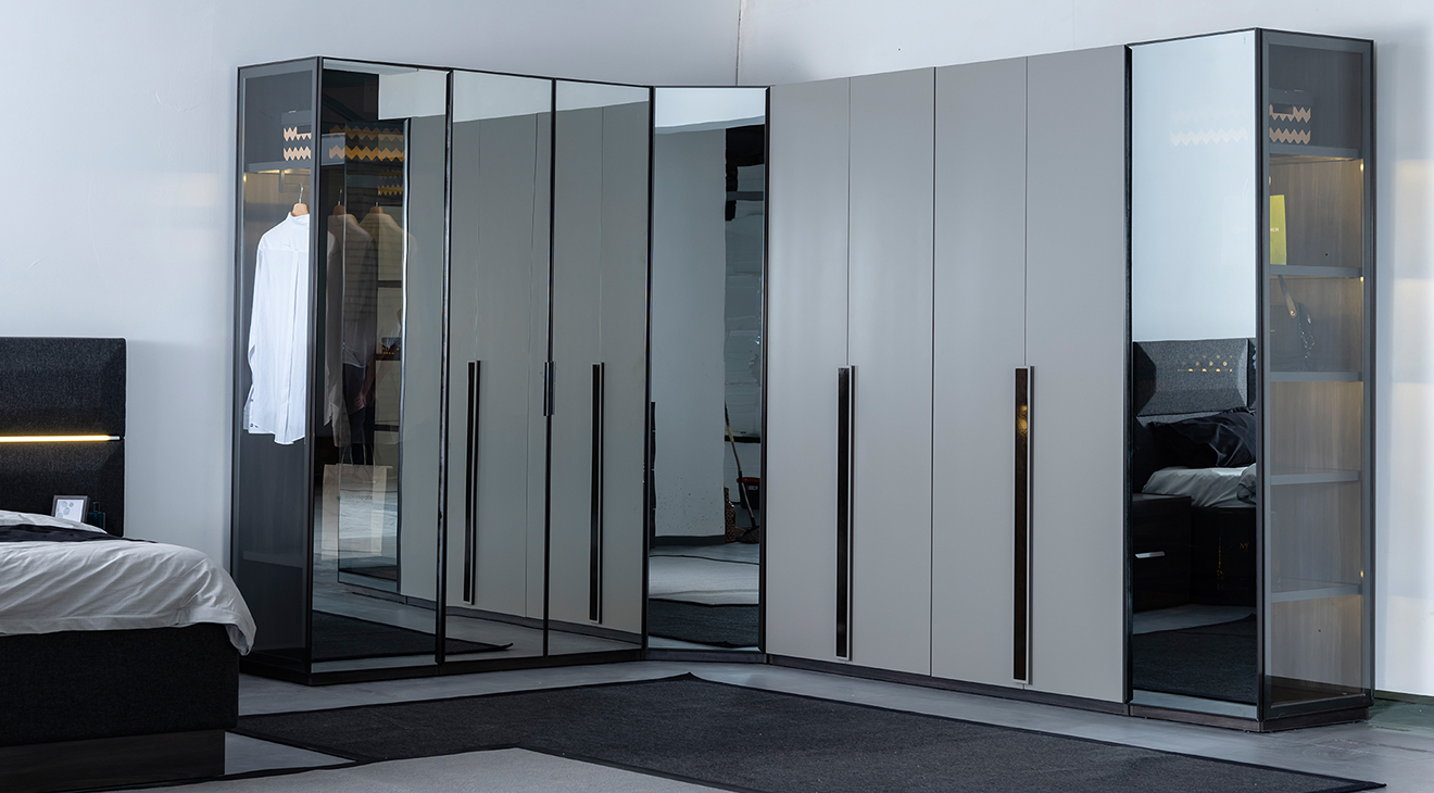 Adessa Köşe Dolaplı Yatak Odası Takımı Köşe Dolap