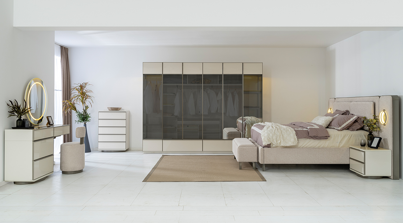 Pamukkale 6 Kapaklı Yatak Odası Takımı Yatak Odası