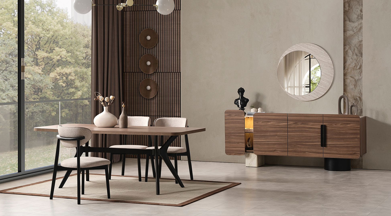 Tesla Modern Yemek Odası Takımı Yemek Odası