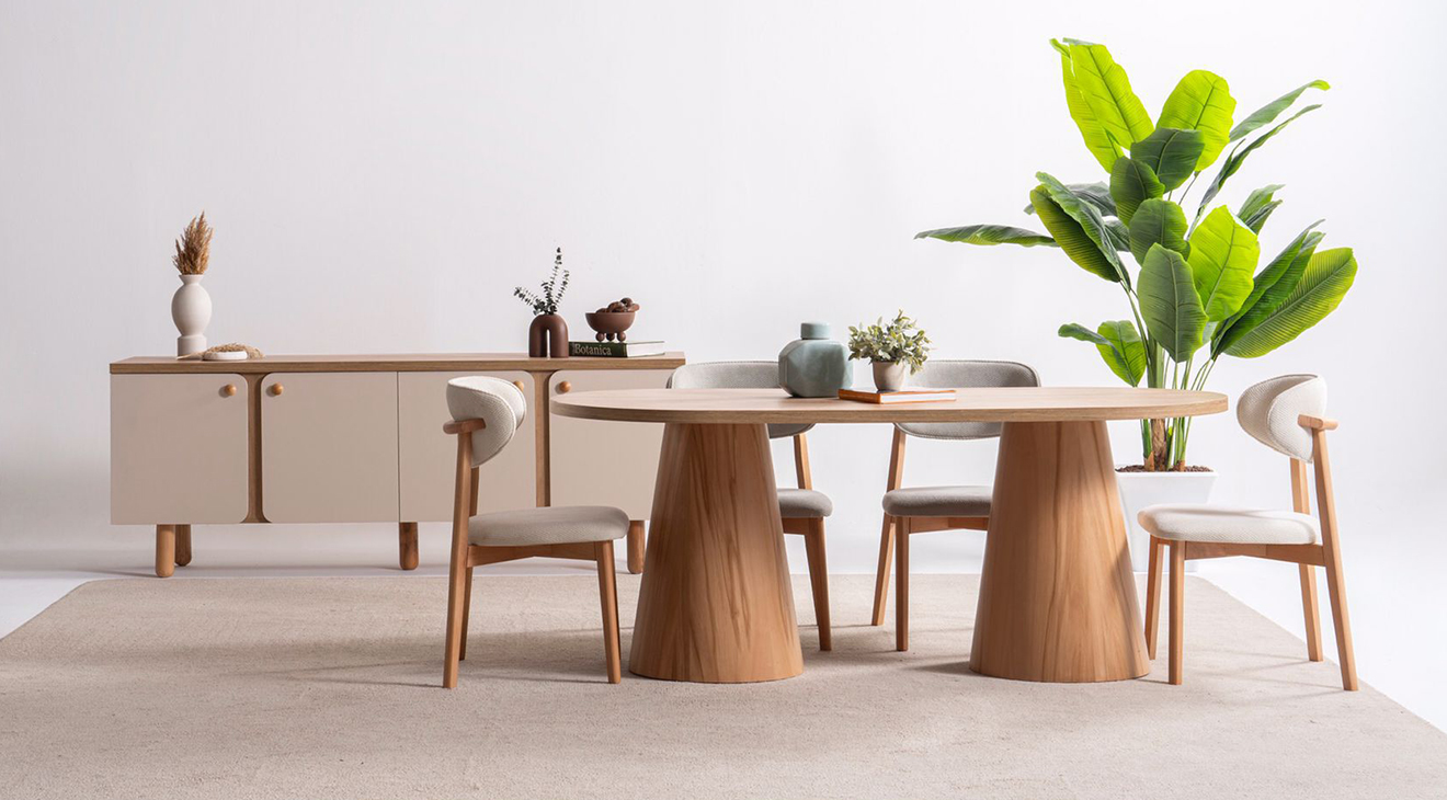 Kita Ceviz Yemek Odası Takımı Yemek Odası