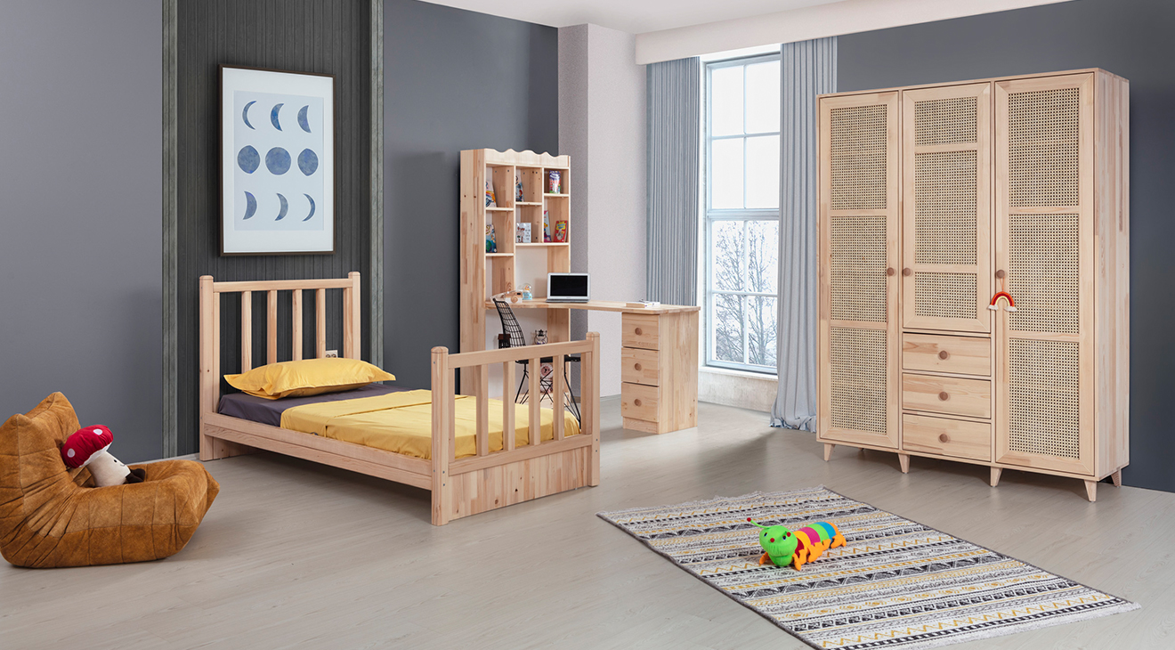 Balin 3 Kapaklı Bebek Odası Takımı Genç Odası