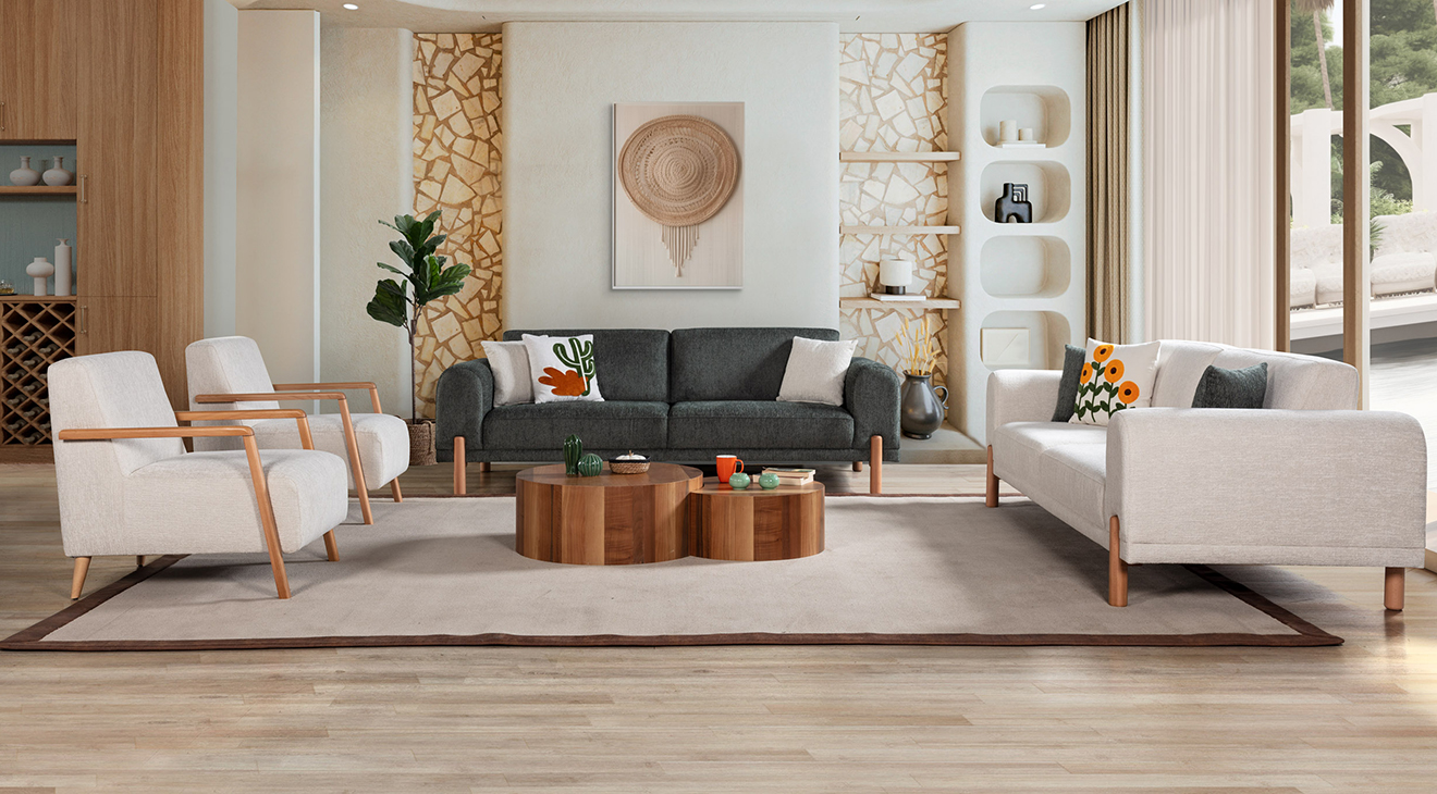 New Bohem Yataklı Modern Koltuk Takımı Modern Koltuk Takımı