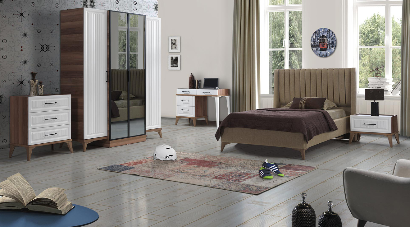 İpek 4 Kapaklı Genç Odası Takımı Genç Odası