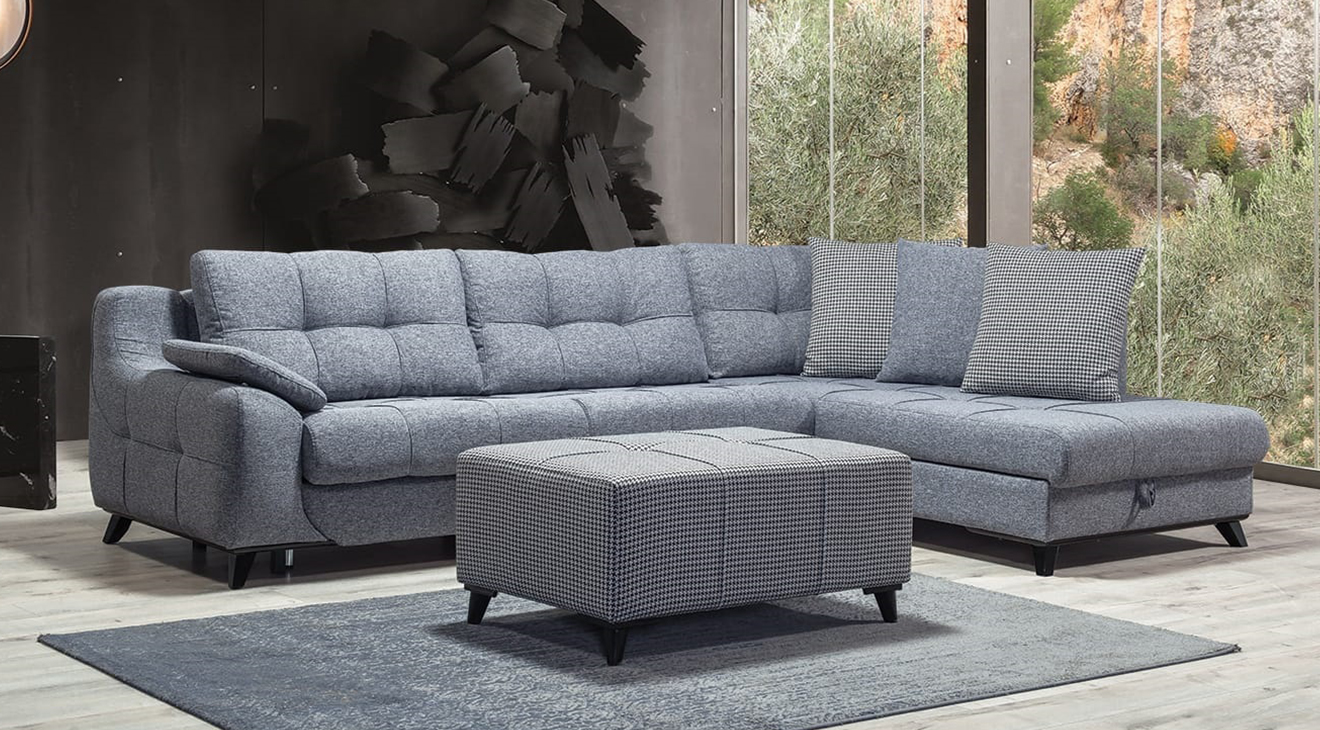 Damla Yataklı Sandıklı Köşe Koltuk Takımı Yataklı ve Sandıklı Koltuk Takımları