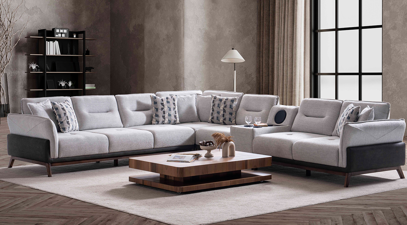 Fox Ses Sistemli Köşe Koltuk Takımı Köşe Koltuk