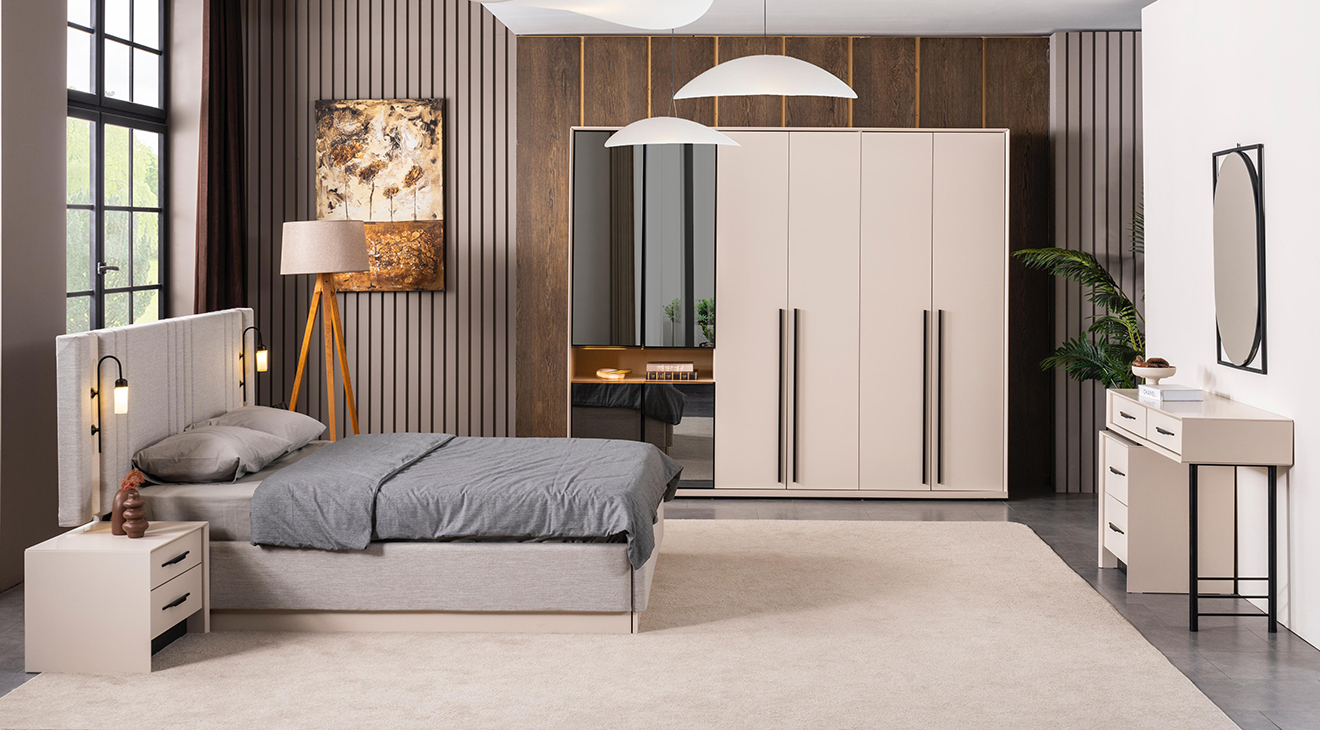 Zümrüt 6 Kapaklı Yatak Odası Takımı Yatak Odası