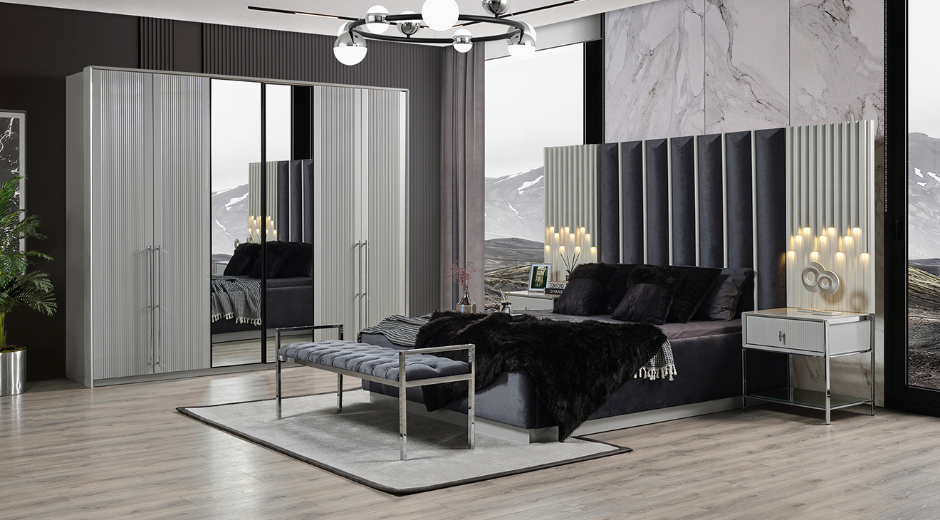 Pırlanta 6 Kapaklı Yatak Odası Takımı Yatak Odası