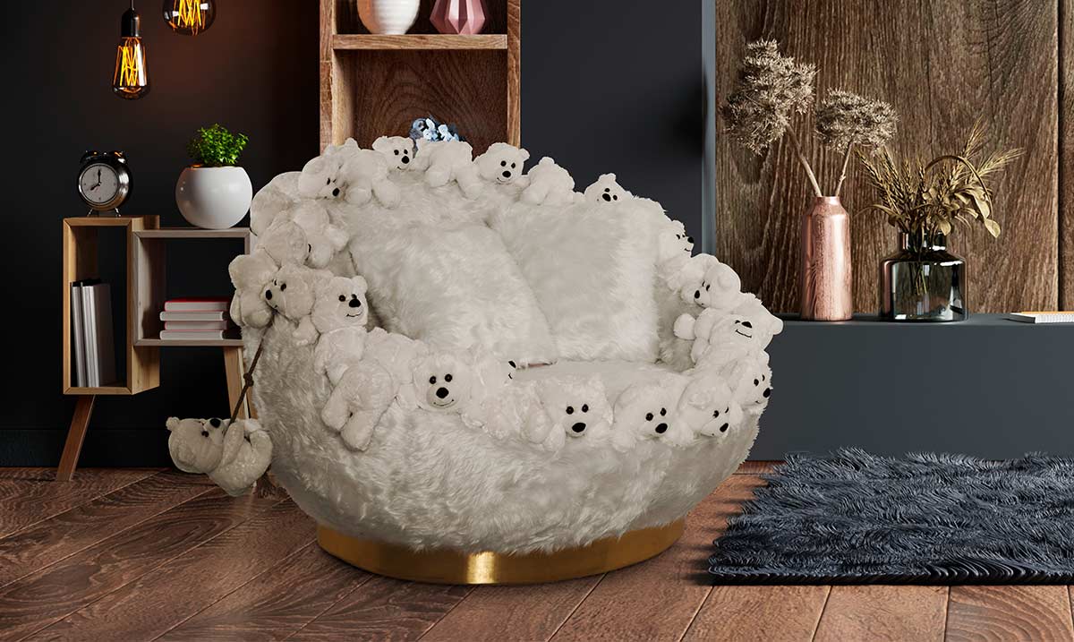 Ayıcıklı Tekli Koltuk Tekli Koltuk