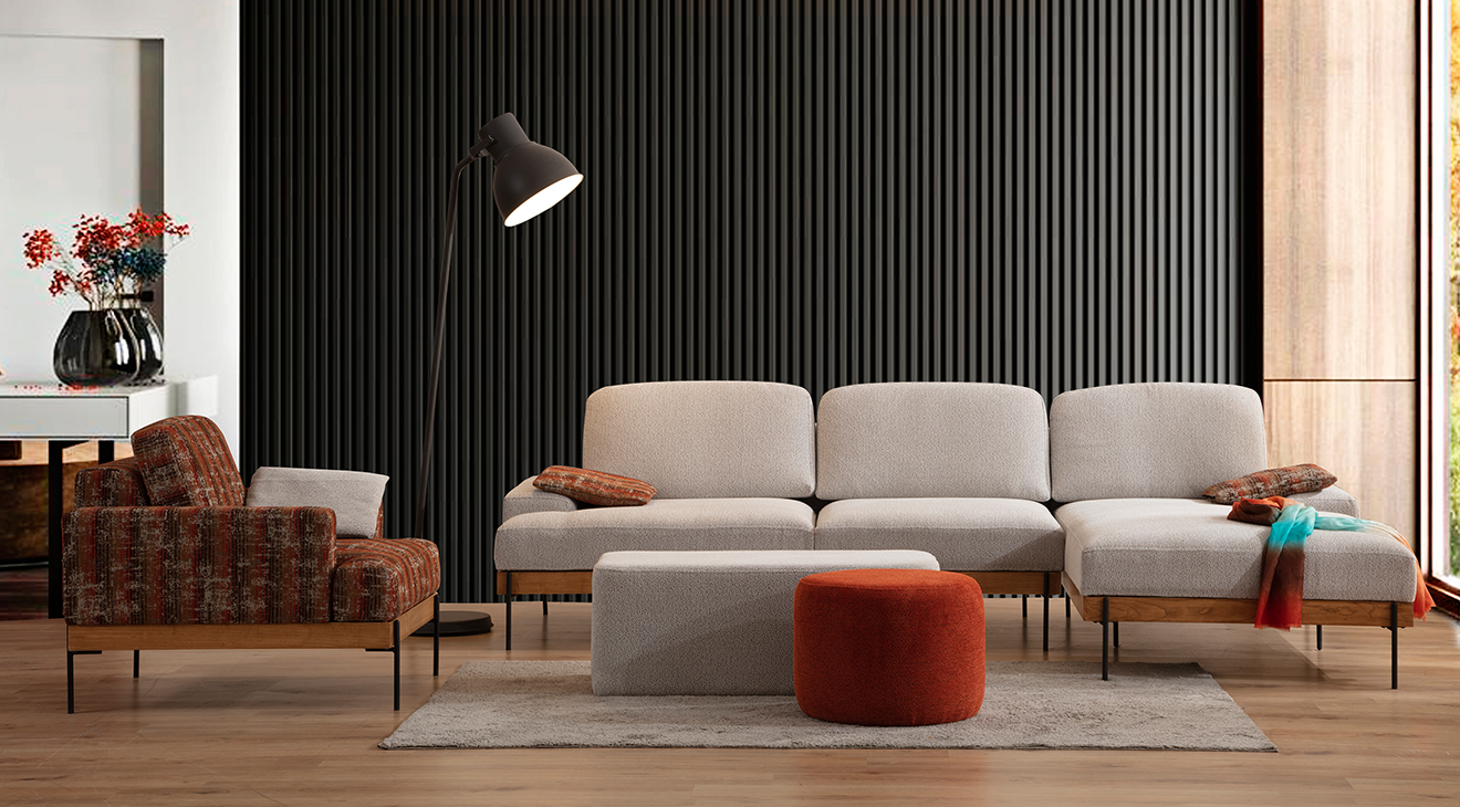 Dejavu Berjerli Köşe Koltuk Takımı Köşe Koltuk