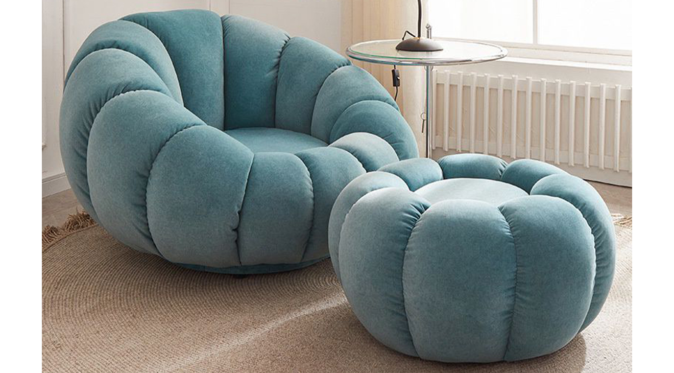 İcon Mavi Berjer Tekli Koltuk