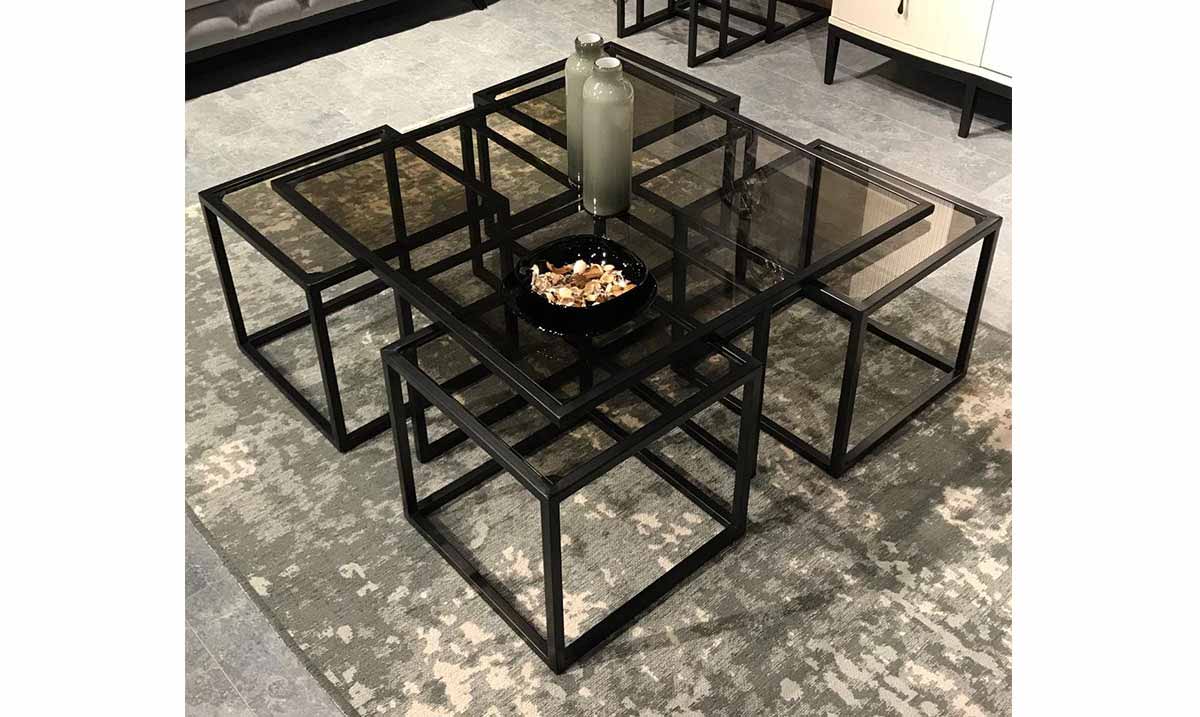 Kante Metal Ayaklı 4+1 Sehpa Sehpa ve Aksesuar