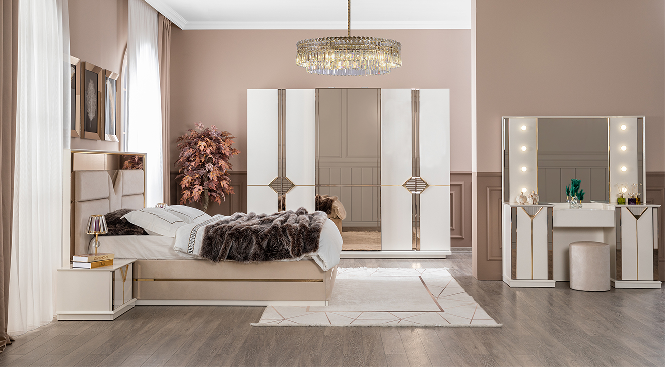 Kontes Modern Yatak Odası Takımı Yatak Odası