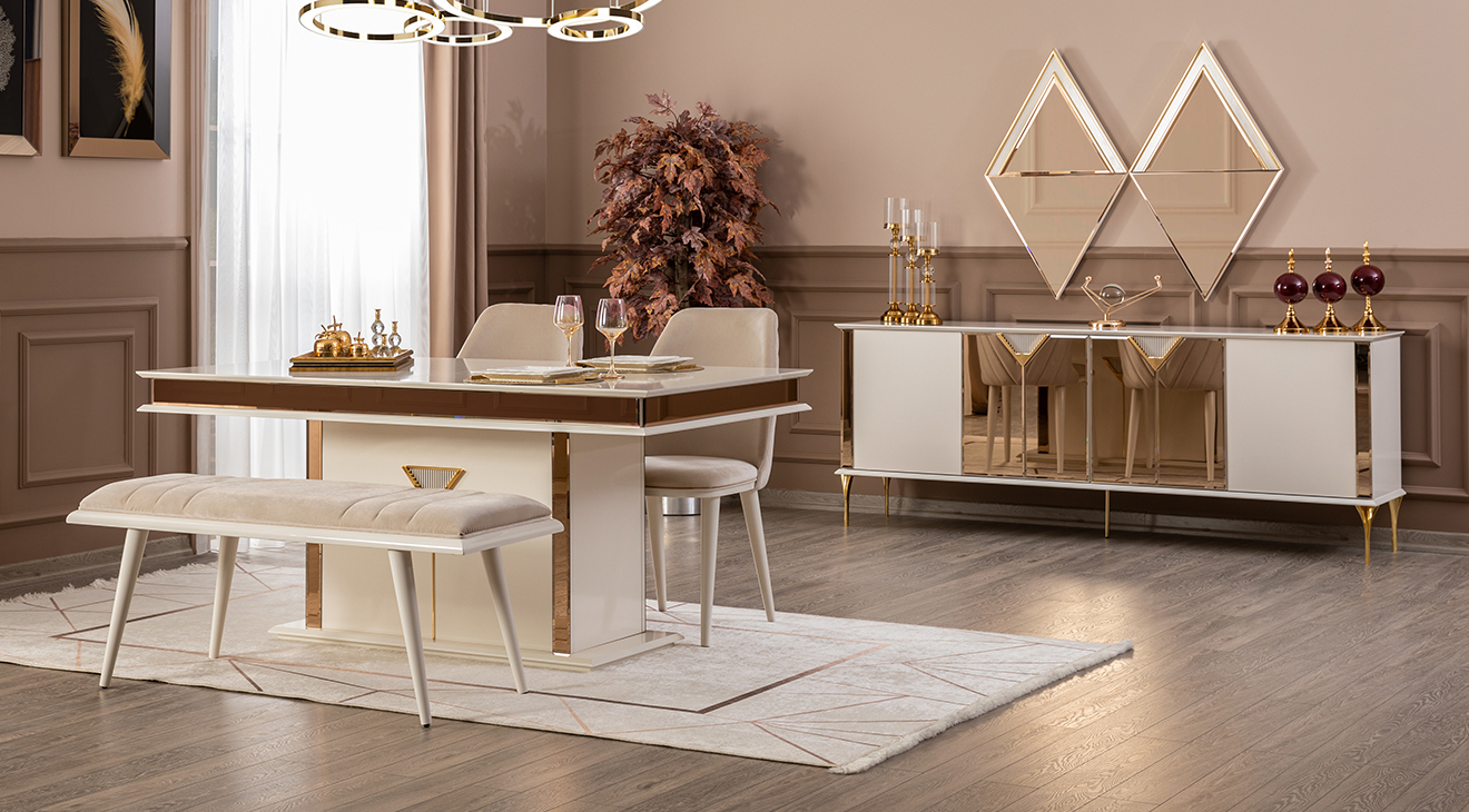 Kontes Modern Yemek Odası Takımı Yemek Odası