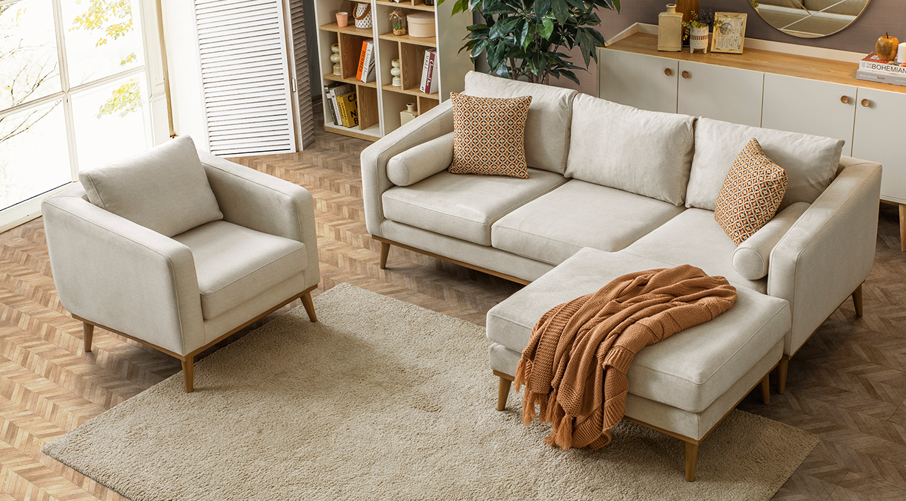 Bohem Modern Köşe Koltuk Takımı Modern Köşe Takımları