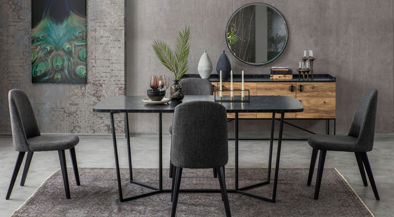 Loft Modern Yemek Odası Takımı Yemek Odası