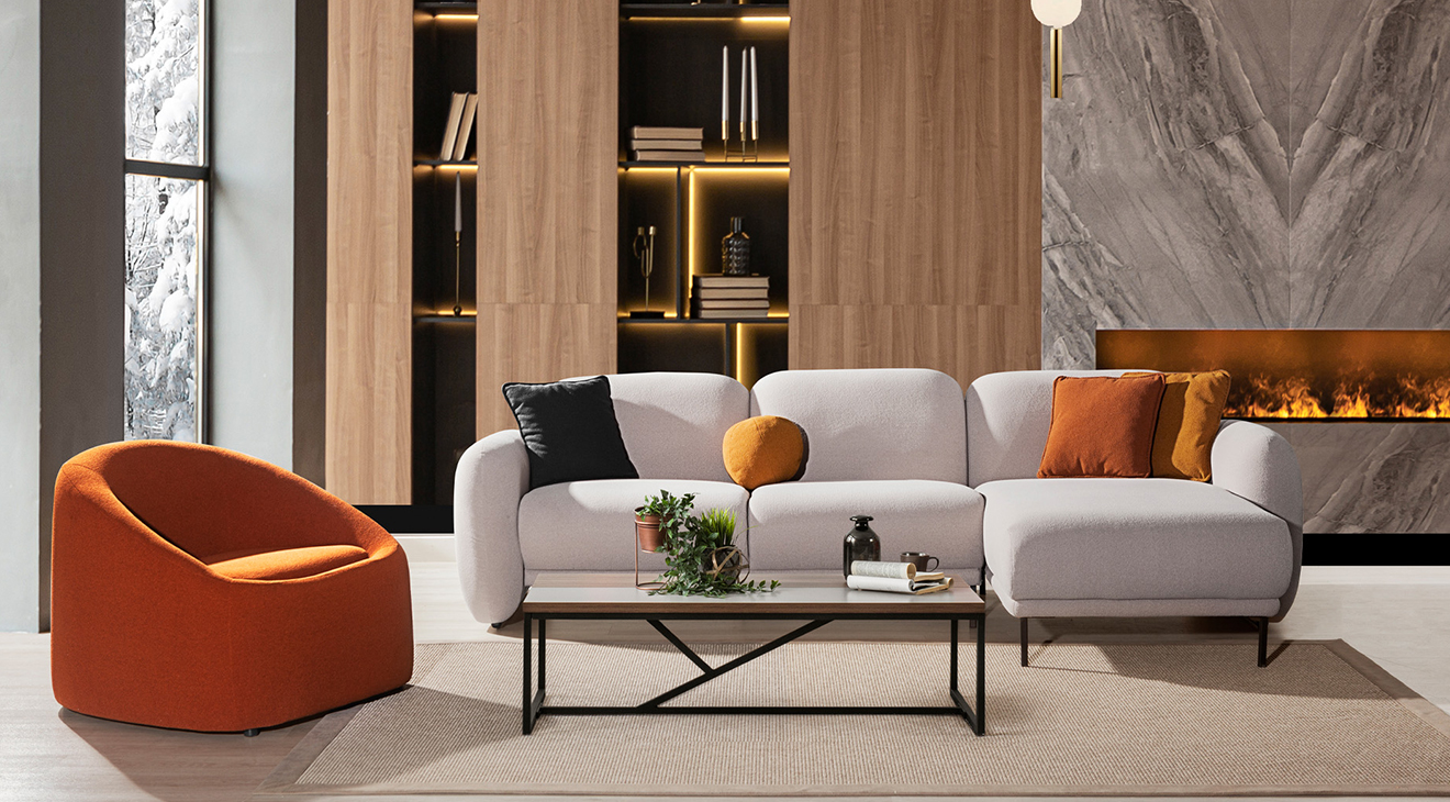 Puffy Köşe Koltuk Takımı Köşe Koltuk