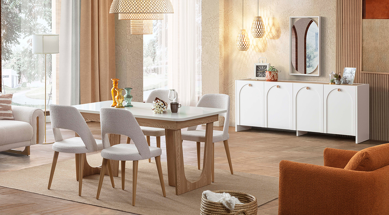 Granada Bohem Yemek Odası Takımı Yemek Odası