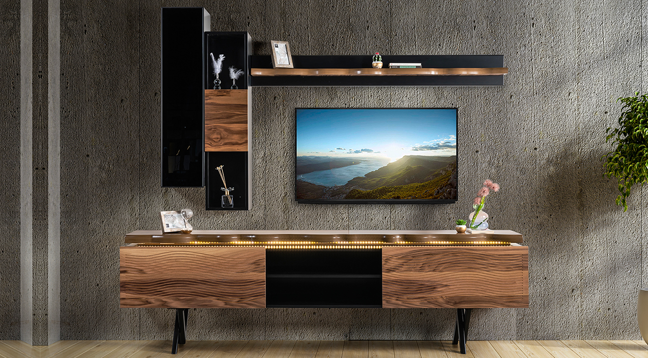 Greenwich Metal Ayaklı Tv Ünitesi TV Ünitesi