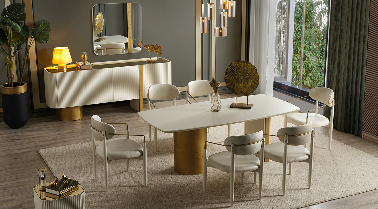 Topkapı Luxury Yemek Odası Takımı Luxury Yemek Odası