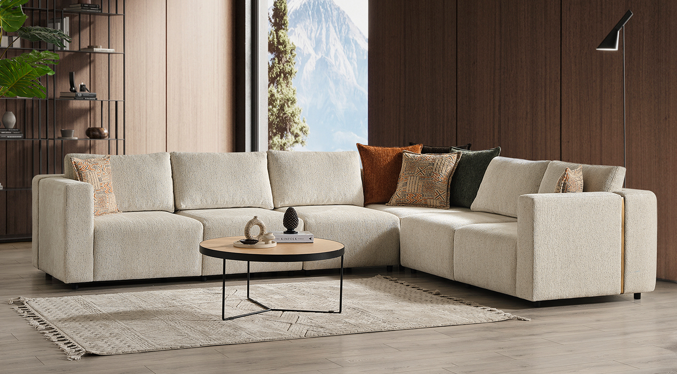 Royal Amsterdam Köşe Koltuk Takımı Köşe Koltuk