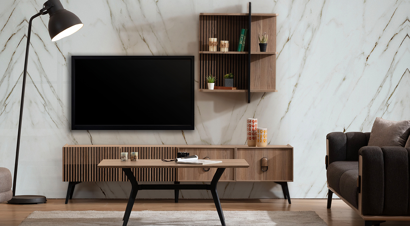 Arena Ceviz Modern Tv Ünitesi TV Ünitesi