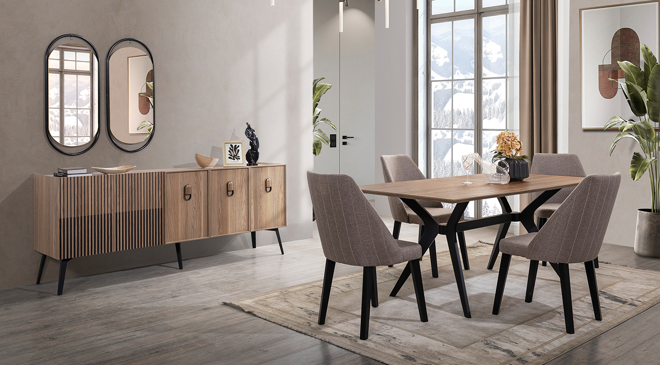 Arena Modern Yemek Odası Takımı Yemek Odası