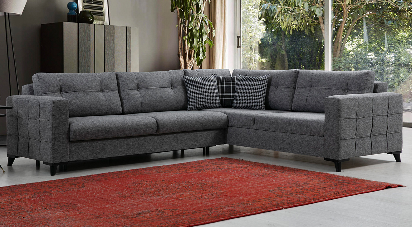 Alya Yataklı Sandıklı Köşe Koltuk Takımı Yataklı ve Sandıklı Koltuk Takımları