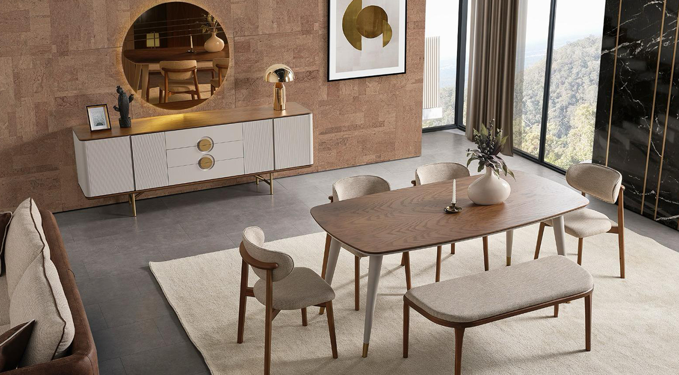 Viola Modern Yemek Odası Takımı Yemek Odası