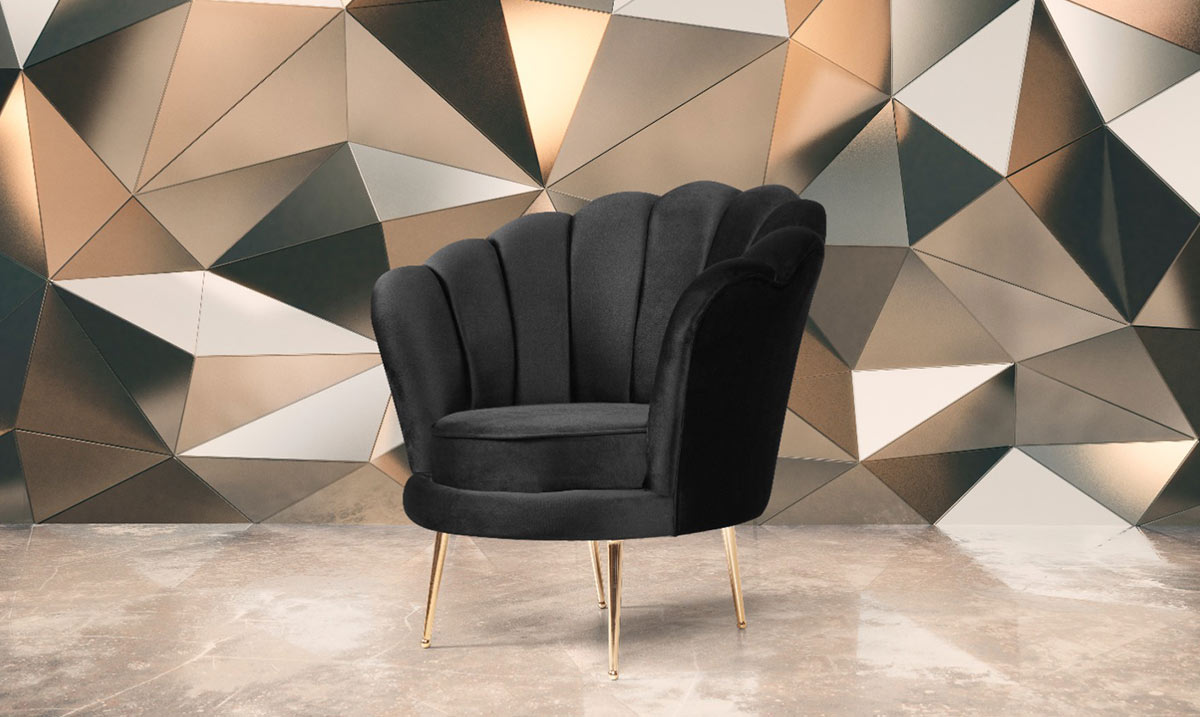 Alaçatı Siyah Berjer Tekli Koltuk