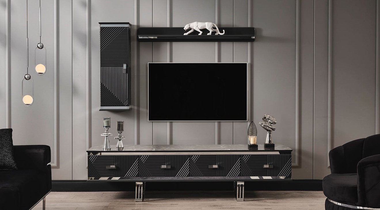 Quatro Q3 Antrasit Tv Ünitesi TV Ünitesi