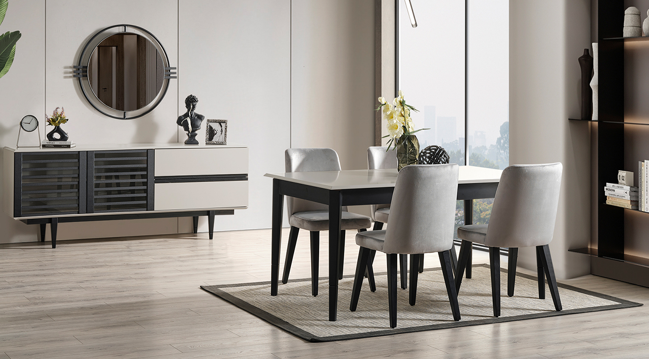 Pars Ahşap Ayaklı Yemek Odası Takımı Yemek Odası