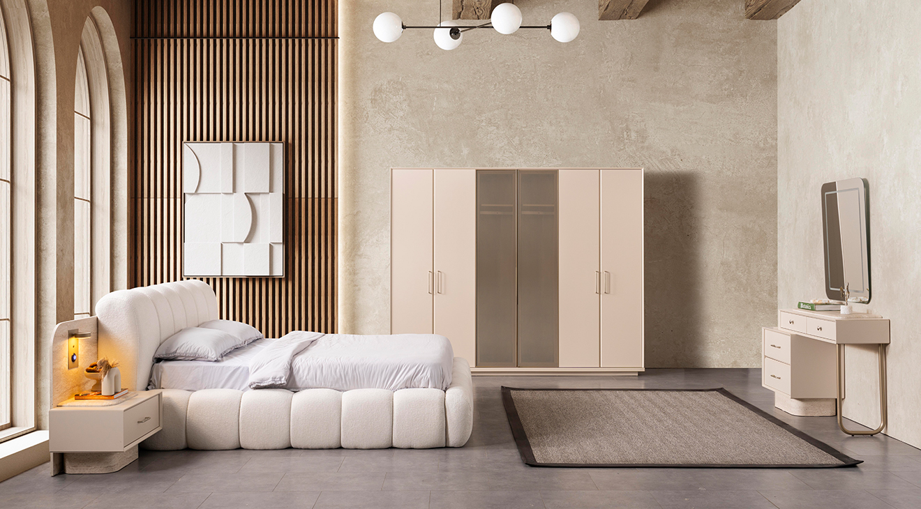 Pera 6 Kapaklı Yatak Odası Takımı Yatak Odası