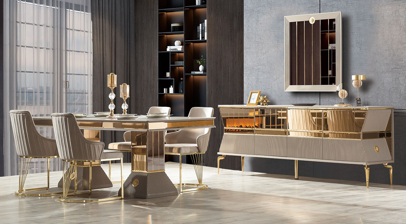 Valentina Selenit Modern Yemek Odası Takımı Yemek Odası