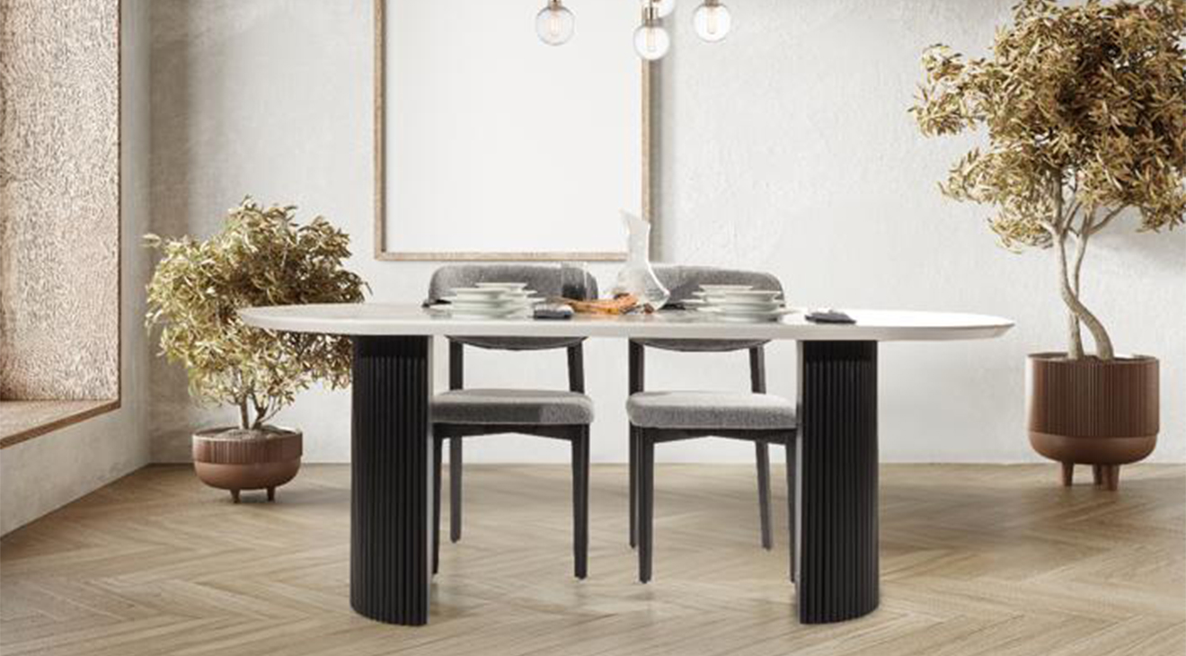 Bianco Mermer Yemek Masası Takımı Yemek Masası Takımı