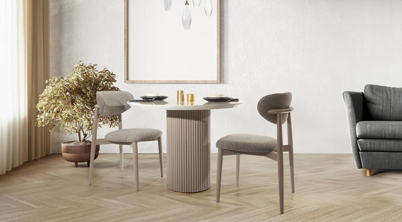 Damore Mermer Yemek Masası Takımı Yemek Masası Takımı