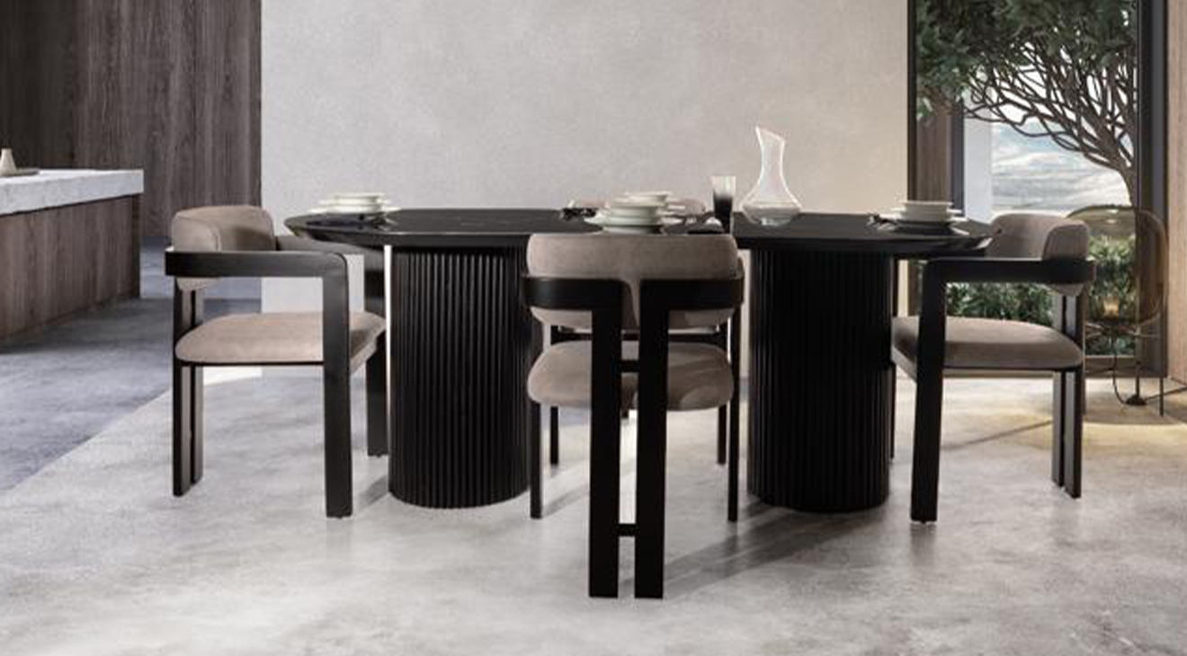 Jayne Mermer Yemek Masası Takımı Yemek Masası Takımı