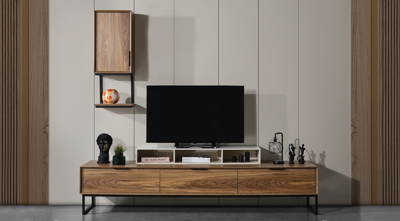 Asya Metal Ayaklı Tv Ünitesi TV Ünitesi