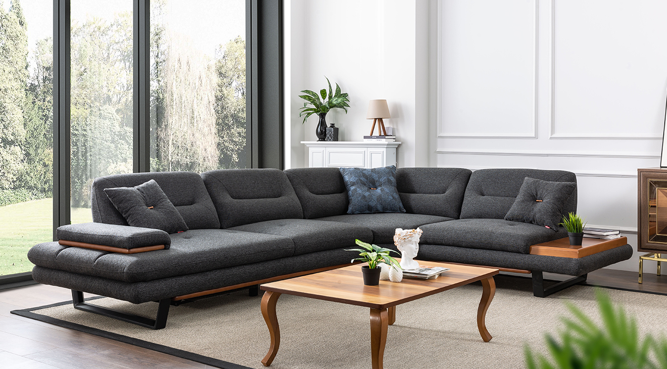 Efes Ses Sistemli Köşe Koltuk Takımı Köşe Koltuk