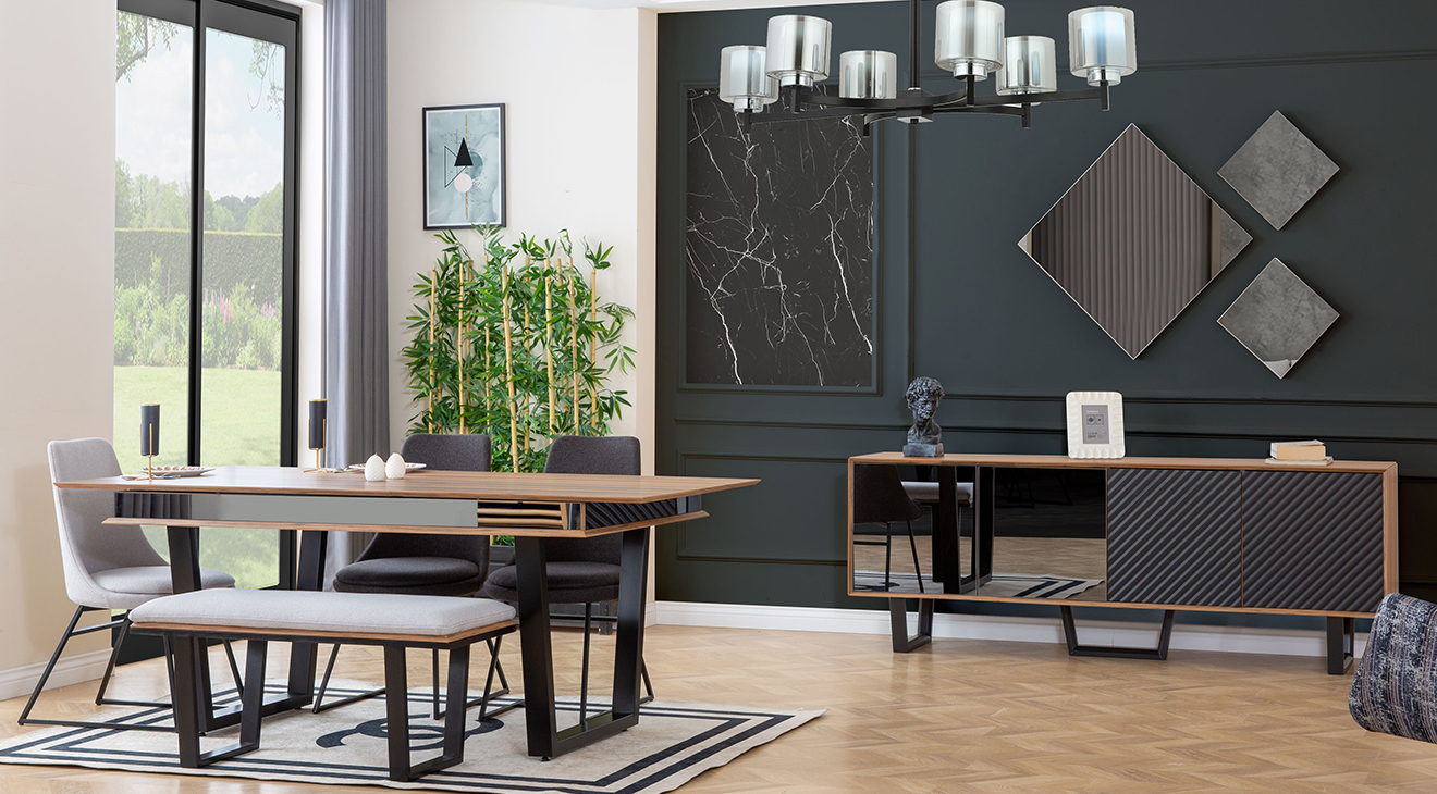 Efes Modern Yemek Odası Takımı Yemek Odası