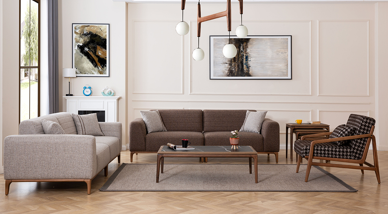 İnci Yataklı Modern Koltuk Takımı Modern Koltuk Takımı