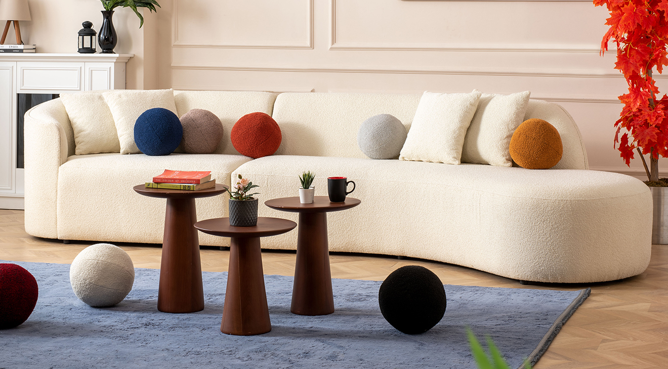 Elips Kuğu Köşe Koltuk Takımı Köşe Koltuk