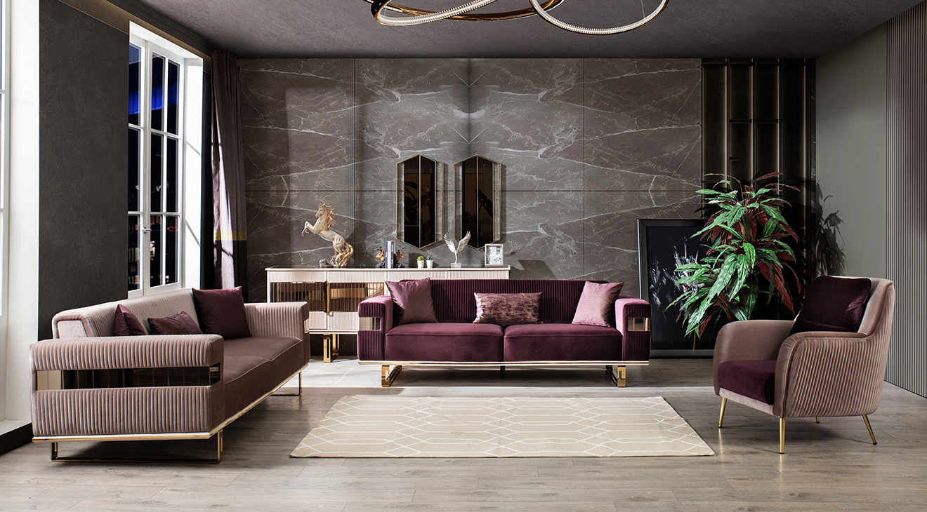 Viella Yataklı Metal Ayaklı Koltuk Takımı Yataklı Koltuk Takımları