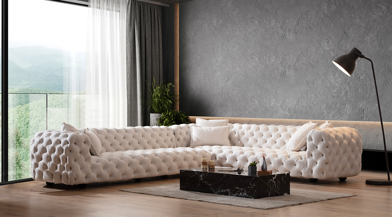 İnfinity Chester Köşe Koltuk Takımı Köşe Koltuk